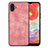 Custodia Silicone Morbida In Pelle Cover SD4 per Samsung Galaxy A04 4G Rosa