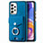 Custodia Silicone Morbida In Pelle Cover SD4 per Samsung Galaxy A23 5G Blu