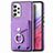 Custodia Silicone Morbida In Pelle Cover SD4 per Samsung Galaxy A53 5G Viola