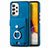 Custodia Silicone Morbida In Pelle Cover SD4 per Samsung Galaxy A72 5G Blu