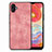 Custodia Silicone Morbida In Pelle Cover SD4 per Samsung Galaxy M04 Rosa