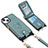 Custodia Silicone Morbida In Pelle Cover SD5 per Apple iPhone 13 Azzurro