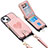 Custodia Silicone Morbida In Pelle Cover SD5 per Apple iPhone 13 Rosa