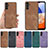 Custodia Silicone Morbida In Pelle Cover SD5 per Samsung Galaxy A14 5G