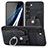 Custodia Silicone Morbida In Pelle Cover SD5 per Samsung Galaxy S22 Plus 5G Nero