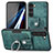 Custodia Silicone Morbida In Pelle Cover SD5 per Samsung Galaxy S23 Plus 5G Verde