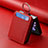Custodia Silicone Morbida In Pelle Cover SD6 per Motorola Moto Razr 40 5G Rosso