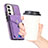 Custodia Silicone Morbida In Pelle Cover SD7 per Samsung Galaxy S22 5G