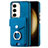 Custodia Silicone Morbida In Pelle Cover SD7 per Samsung Galaxy S23 5G Blu