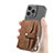 Custodia Silicone Morbida In Pelle Cover SD8 per Apple iPhone 14 Pro