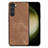 Custodia Silicone Morbida In Pelle Cover SD8 per Samsung Galaxy S22 5G