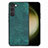 Custodia Silicone Morbida In Pelle Cover SD8 per Samsung Galaxy S22 5G Verde