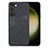 Custodia Silicone Morbida In Pelle Cover SD8 per Samsung Galaxy S22 Plus 5G Nero