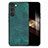 Custodia Silicone Morbida In Pelle Cover SD8 per Samsung Galaxy S25 Plus 5G Verde