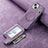 Custodia Silicone Morbida In Pelle Cover SD9 per Apple iPhone 15 Plus Lavanda