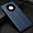 Custodia Silicone Morbida In Pelle Cover U01 per Huawei Mate 40E 5G Blu