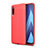 Custodia Silicone Morbida In Pelle Cover WL1 per Samsung Galaxy A70 Rosso