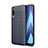 Custodia Silicone Morbida In Pelle Cover WL1 per Samsung Galaxy A70S Blu