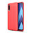 Custodia Silicone Morbida In Pelle Cover WL1 per Samsung Galaxy A70S Rosso