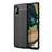 Custodia Silicone Morbida In Pelle Cover WL1 per Samsung Galaxy A71 5G Nero
