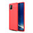 Custodia Silicone Morbida In Pelle Cover WL1 per Samsung Galaxy A81 Rosso