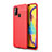 Custodia Silicone Morbida In Pelle Cover WL1 per Samsung Galaxy M21s Rosso