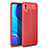 Custodia Silicone Morbida In Pelle Cover WL1 per Xiaomi Redmi 9AT Rosso