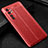 Custodia Silicone Morbida In Pelle Cover WL2 per Xiaomi Mi Note 10 Lite Rosso