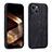 Custodia Silicone Morbida In Pelle Cover YZ1 per Apple iPhone 14 Pro Nero