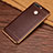 Custodia Silicone Morbida In Pelle W01 per Huawei Honor 8 Pro Marrone