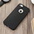 Custodia Silicone Morbida Lucido con Foro per Apple iPhone 5 Nero