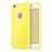 Custodia Silicone Morbida Lucido con Foro per Apple iPhone 6S Giallo