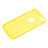 Custodia Silicone Morbida Lucido con Foro per Apple iPhone 6S Giallo