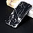 Custodia Silicone Morbida Pattern di Marmo P01 per Apple iPhone Xs Max Nero