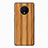 Custodia Silicone Morbida Pattern di Venature del Legno per OnePlus 7T Arancione