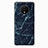 Custodia Silicone Morbida Pattern di Venature del Legno per OnePlus 7T Blu