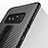 Custodia Silicone Morbida Spigato con Anello per Samsung Galaxy Note 8 Nero