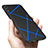 Custodia Silicone Morbida Spigato per Huawei Honor View 10 Lite Blu