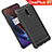 Custodia Silicone Morbida Spigato per OnePlus 6T Nero