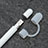 Custodia Silicone Protettivo Cappuccio Cavo Holder Anti-perso P01 per Apple Pencil Bianco