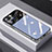 Custodia Silicone Specchio Laterale Cover AT1 per Apple iPhone 13 Pro Blu
