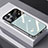 Custodia Silicone Specchio Laterale Cover AT1 per Apple iPhone 14 Pro Max Verde Pastello
