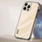 Custodia Silicone Specchio Laterale Cover AT1 per Apple iPhone 15 Pro Max Oro