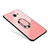 Custodia Silicone Specchio Laterale Cover con Anello Supporto per Samsung Galaxy On7 (2016) G6100 Oro Rosa