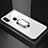 Custodia Silicone Specchio Laterale Cover con Magnetico Anello Supporto A01 per Xiaomi Mi A2 Lite Bianco
