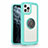 Custodia Silicone Specchio Laterale Cover con Magnetico Anello Supporto N01 per Apple iPhone 12 Pro