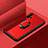 Custodia Silicone Specchio Laterale Cover con Magnetico Anello Supporto per Huawei Honor 20 Pro Rosso