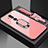 Custodia Silicone Specchio Laterale Cover con Magnetico Anello Supporto per Huawei Mate 20 Lite Oro Rosa