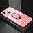 Custodia Silicone Specchio Laterale Cover con Magnetico Anello Supporto per Huawei P20 Lite