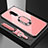 Custodia Silicone Specchio Laterale Cover con Magnetico Anello Supporto per OnePlus 7T Pro